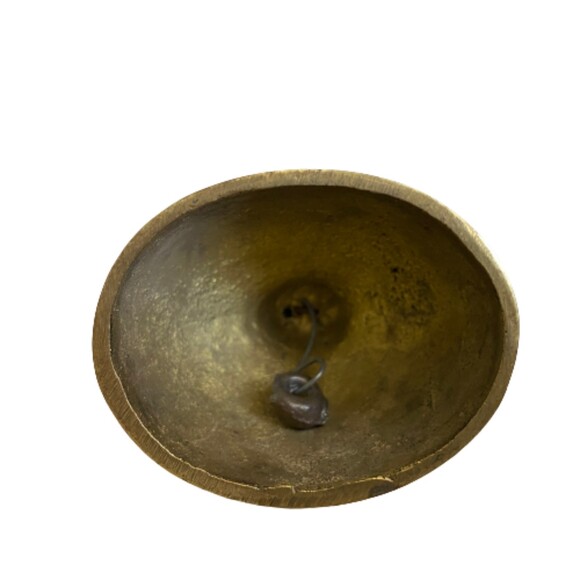 Vintage Hampton Brass Woman Figural Hand Bell Collectible Decorative Accent - Picture 4 of 6